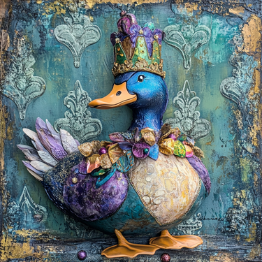 Mardi Gras Sign, Duck Sign, DCO-13060, Sign For Wreath, 10x10